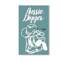 Aussie Digger army hat boots.110 x 180mm  min buy 3